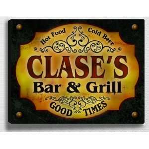  Clases Bar & Grill 14 x 11 Collectible Stretched 