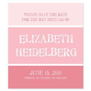  Classic Bat Mitzvah Save The Date Magnet Save The Date 