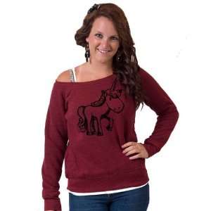 Unicorn Slouchy Wideneck Sweater 