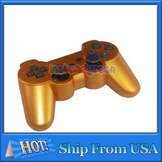 SIXAXIS Golden Wireless Bluetooth Game Controller for Playstation 3 