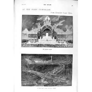   1900 PARIS WATER PALACE EIFFEL TOWER MOTTIER LAFAYETTE