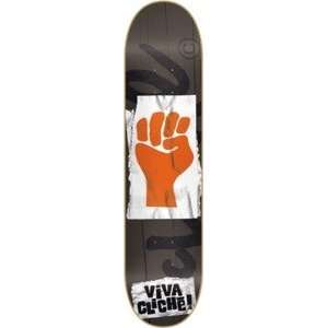  Cliche Resin 7 Viva Cliche Skateboard Deck   8 x 32 