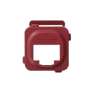   QuickPort Adapter Bezel for Clipsal Opening   Red