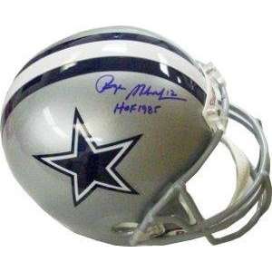Roger Staubach Autographed Helmet   Replica   Autographed NFL Helmets 