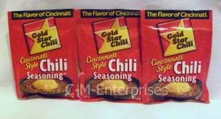Gold Star Cincinnati Style Chili Seasoning 2oz (3 Pack)  