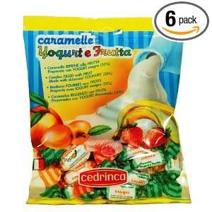 Cedrinca Yogurt & Fruit Candies, 5.25 Ounce Bags (Pack of 6)