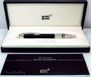 Pen comes with Montblanc storage case and instruction booklet.