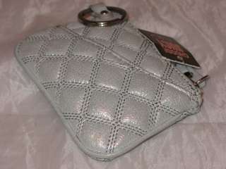 JUICY COUTURE NEW$68 SF EGGSIMMER QUILTED LEATHER PETITE COIN POUCH 
