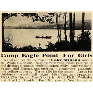   Girls Lake Stinson Grace Bird   Original Print Ad