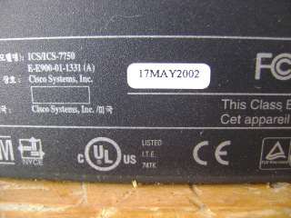 CISCO ICS 7700/7750 VOIP CALL MANAGER TELEPHONE SYSTEM  