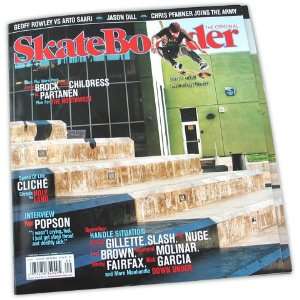  Skateboarder Magazine August/September 2011 Sports 