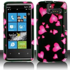  HTC 7575 Arrive Raining Hearts Case Cover Protector (free 