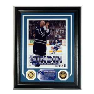  Mats Sundin 500th Goal Photomint with 2 Gold Coins Sports 