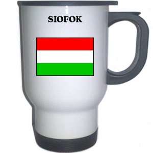  Hungary   SIOFOK White Stainless Steel Mug Everything 