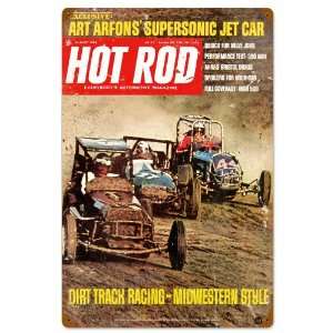  Dirt Track Automotive Vintage Metal Sign