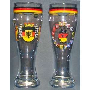 Wheat Beer GlassesHefeweizen Germany Colors  Kitchen 