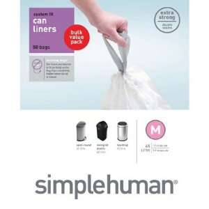  simplehuman CW0179 N/A 12 Gallon Trash Can Liners Size M 