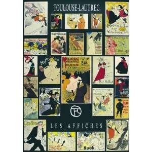  Collage of famous Lautrec posters by Henri de Toulouse 