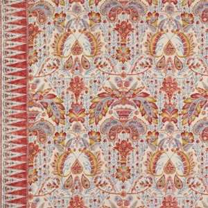  Tamerlane Cotton Print   Scarlet Indoor Multipurpose 