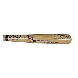 Alex Gordon Signed Bat   College and Minor League Player of the Year 