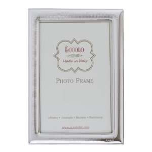  Eccolo Crimped Sterling Silver Frame, 5 by 7 Inch