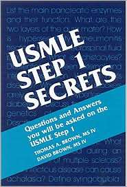 USMLE Step 1 Secrets, (1560535709), Thomas A. Brown, Textbooks 