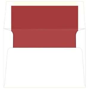 A7 Lined Envelopes   Bulk   White Red Lined (500 Pack 