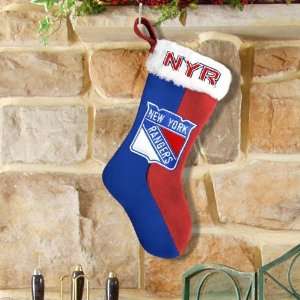  New York Rangers Royal Blue Red Logo Plush Stocking 