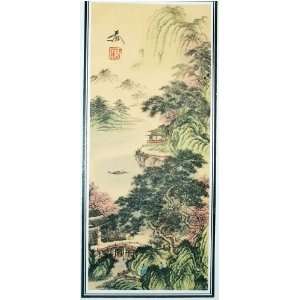  Chinese Watercolor Painting    The Spring of the Huang 