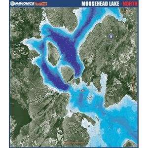    Navionics Paper Map Moosehead Lake   North Maine GPS & Navigation