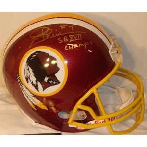  Joe Theismann Autographed Helmet   Replica Sports 