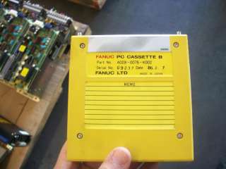Fanuc A02B 0076 K002 PC Cassette Memory Card Module  