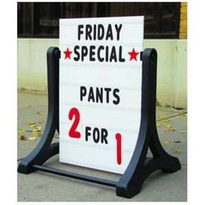   Outdoor Two Sided Changeable Sidewalk Sign 24x36