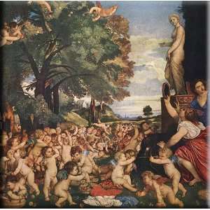   Worship of Venus 16x16 Streched Canvas Art by Titian