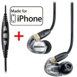  Shure SE425 Earphones (Silver) & CBL M +K Music Phone 