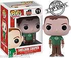 Big Bang Theory Sheldon Green Lantern Pop Vinyl Figure