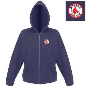 Boston Red Sox MLB Hoody Womens Hooded Sweatshirt by Antigua (Navy 
