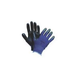  SHOWA BEST 380 Glove,Nitrile Coated,Black/Navy,L,Pr