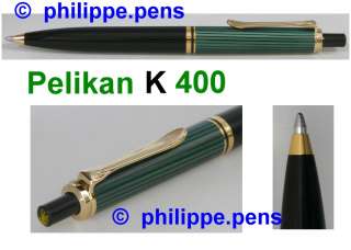 PELIKAN K 400 Souverän BALLPOINT, BLACK / GREEN, MINT  