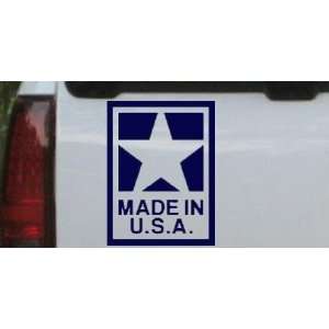 Made In the USA Military Car Window Wall Laptop Decal Sticker    Navy 