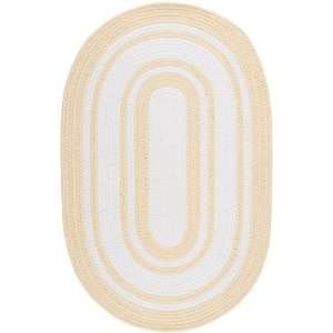   Ssd 7501 50 x 70 Yellow / White Oval Area Rug Furniture & Decor