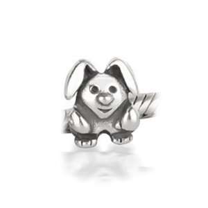 Bling Jewelry 925 Sterling Silver Tricky Rabbit Animal Bead Fits with 
