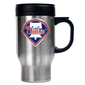 com Philadelphia Phillies 16oz. Stainless Steel MLB Team Logo Travel 