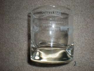 CUTTY SARK ROCKS GLASS BAR USED EUC 3 1/4 TALL COLUMBU  