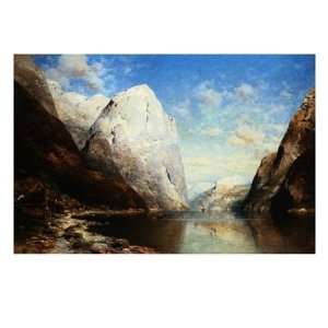  A Norwegian Fjord Giclee Poster Print