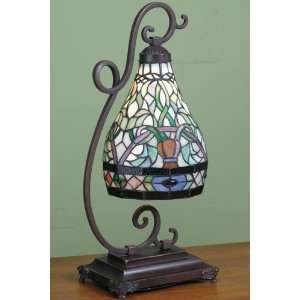  Tiffany style Table Lantern 20hx10w Conservatory