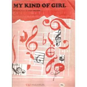 Sheet Music My Kind Of Girl Leslie Bricuse 51 Everything 