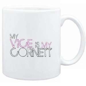    Mug White  my vice is my Cornett  Instruments