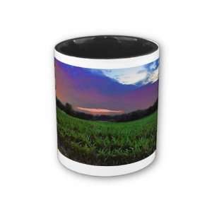  Sunset Over a Cornfield Coffee Mug