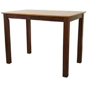 Cinnamon and Espresso Shaker Style Counter Height Table  